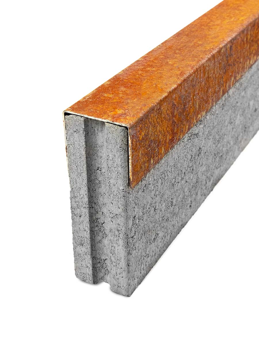 Multi-Edge PROFILE Corthenstahl für Bordsteinkanten 5 cm Breite