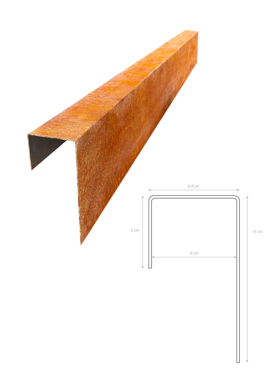 Multi-Edge PROFILE Corthenstahl für Bordsteinkanten