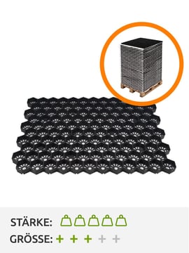 Easygravel 3XL Kiesgitter Schwarz volle Paletten Aktion