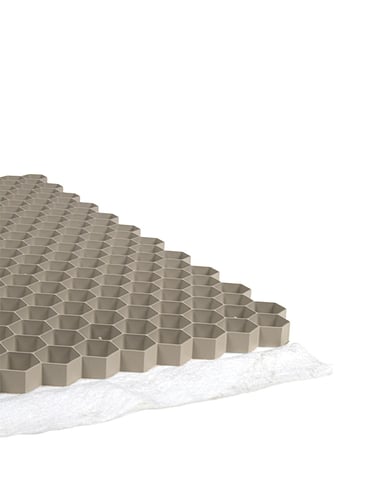 EuroGravel PLUS Kiesgitter mit Unkrautvlies beige pro qm