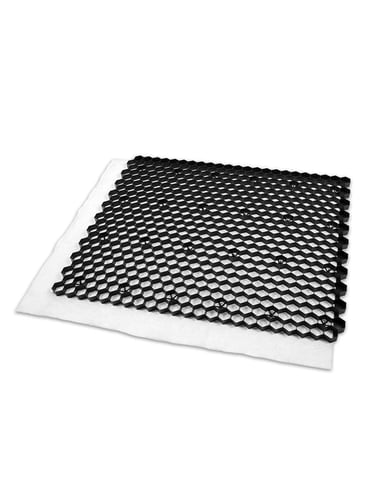 EuroGravel Kiesgitter PLUS mit Unkrautvlies schwarz